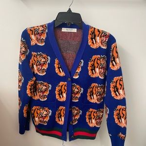 Tiger Print Cardigan